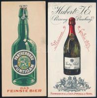 2 db számolócédula Hubert Pozsony, Puntigam