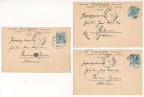 1902 Bohó szerelem - képeslap sorozat 6 litho képeslappal / Clown love - postcard series with 6 lith...