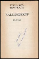 Kiss Mária Hortensia: Kaleidoszkóp. Önéletrajz. DEDIKÁLT! Kecskemét, 1987., Petőfi-ny. Kiadói papírk...