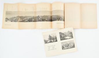 cca 1861 Koiristka Tátra rajzai + Tára panorámakép 130x25 cm
