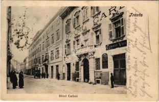 1904 Trento, Trient (Südtirol); Hotel Carloni, Cambio Valu, Hotel de lEurope (EK)