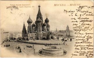 1899 (Vorläufer) Moscow, Moscou; Cathédrale de St. Basile Blajennoi / St. Basils Cathedral (EK)