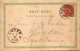 1895 (Vorläufer!!!) Copenhagen, Kobenhavn; Frederiksberg Kirke, Tivoli, Frihedstotten / church, stre...