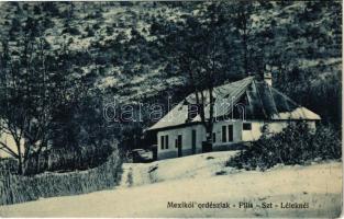 1914 Pilisszentlélek, Huta (Esztergom); Mexikói erdészlak télen. Dietrich József felvétele (fl)