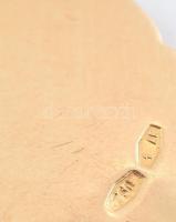 Arany (Au/18k) nyaklánc, medállal, h: 54 cm, nettó: 4g, jelzett