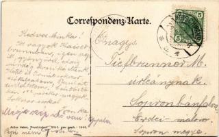 1907 Höllental, Hotel Kaiserbrunn, automobile