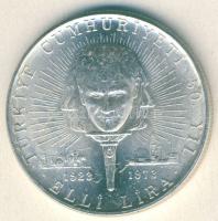 Törökország 1973. 50L Ag "Köztársaság 50. évfordulója" T:2