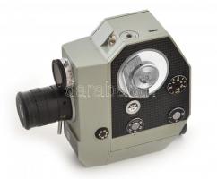 Quarz 5 8mm filmfelvevő, Meteor2-3 2,4/9-36mm objektív. Komplett, de korának megfelelően átlagosan h...