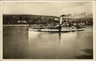 1935 DDSG HABSBURG oldalkerekes személyszállító gőzhajó / sidewheeler passenger steamship (EK)