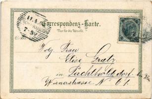 1903 Bolzano, Bozen (Südtirol); Gruss aus Gries bei Bozen. Gries mit dem Rosengarten, Erzherzog Hein...