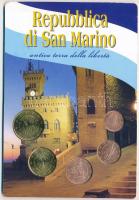 San Marino 2006-2008. 1c-50c forgalmi összeállítás T:1,1-
San Marino 2006-2008. 1 Cent - 50 Cent un...