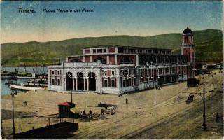 1918 Trieste, Trieszt; Nuovo Mercato del Pesce / new fish market (EK)