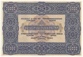 1920. 25.000K "D00 000000" modern másolat "COPY" jelzéssel T:I