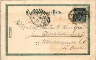 1904 Abbazia, Opatija; Hotel Stefanie, Ika, Volosca, Abbazia v. Süden und v. Meere. O.Z.M. Art Nouve...