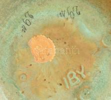 Iby kerámia, vitéz Jónás Ödönné Salgóbánya (Salgótarján): Mázas kerámia készlet, 2 db edény, plaszti...