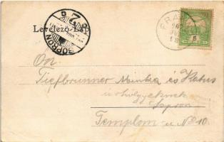 1907 Fraknó, Forchtenstein; vár, vendéglő. Andr. Wegscheidler, Chwala / Burg, Gasthaus / castle, res...