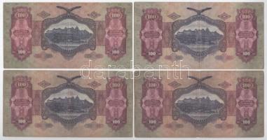 9db-os pengő, forint bankjegy tétel, közte 1998. 200Ft "FE8705074" + 1930. 100P csillagos ...