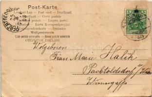 1903 Berlin, Kaiser Wilhelm-Gedächtniskirche und Tauenzienstrasse / memorial church, street view, tr...