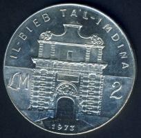 Málta 1973. 2Ł Ag "Tal-Imnida kapu" T:BU