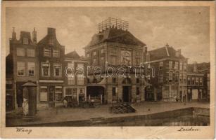 Leiden, Waag / street view, shops (b)