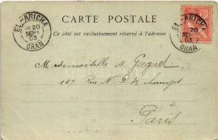 1903 Tlemcen, Marabout de Sidi-Bou-Djema, Effet de Neige / street view in winter (EK)