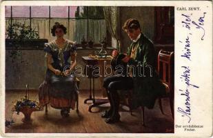 1917 Der schüchterne Freier. W.R.B. & Co. Galerie Wiener Künstler Nr. 350. s: Carl Zewy (fa)