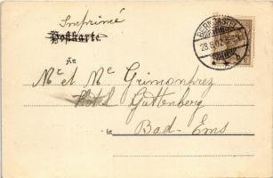 1902 Bernkastel-Kues, Cues-Berncastel; castle, bridge