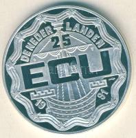 Hollandia 1991. 25Ecu Ag "Erasmus" T:PP Csak 29.998db!