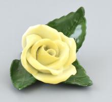 Herendi rózsa, minimális mázlepattanás, jelzett, 7,5x8 cm