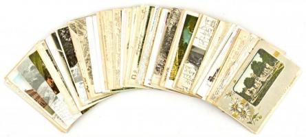 Kb. 144 db RÉGI hosszú címzéses osztrák város képeslap vegyes minőségben, lithokkal - Bécs nélkül / ...