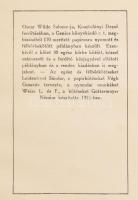 Oscar Wilde 4 műve: 

Oscar Wilde: Salome. Ford.: Kosztolányi Dezső. "...170 merített papíros...