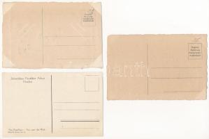 Dresden, Drezda; 3 pre-1945 postcards