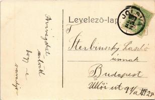 1907 Murány, Murányalja, Muránsky hrad; Gömör megyei vár tervezete / castle