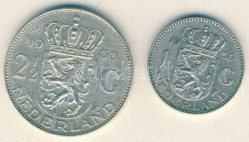 Hollandia 1956. 1G Ag + 1960. 2 1/2G Ag "Julianna" T:2/3