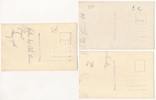 7 db RÉGI első világháborús osztrák-magyar katonai fotó hagyatékból, feliratozva / 7 pre-1945 WWI K....
