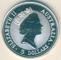 Ausztrália 1991. 5$ Ag "Kookaburra" 1 oz. T:PP