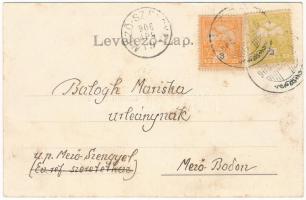 1906 Uzon, Usendorf, Ozun; Molnár András malom, Verzár Gergely és Temesvári Gerő palotája. Kohn Dáni...