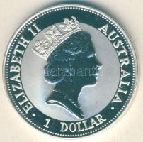Ausztrália 1992. 1$ Ag "Kookaburra" 1 oz. T:PP