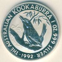 Ausztrália 1992. 1$ Ag "Kookaburra" 1 oz. T:PP