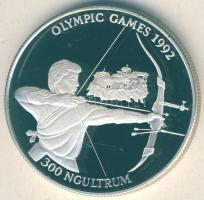 Bhután 1992. 300N Ag "Olimpia-íjászat" T:PP Csak 20.000db!