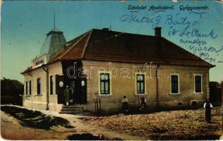 Apahida, Bruckendorf (Kolozsvár, Cluj); gyógyszertár. Maksay fényképész 1913-15. / pharmacy (fa)