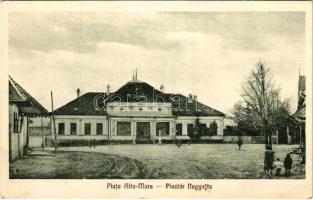 1941 Nagyajta, Nagy-Ajta, Aita Mare; Piactér, községháza / square, town hall