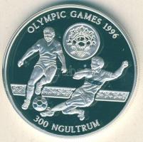 Bhután 1993. 300N Ag "Olimpia-labdarúgás" T:PP