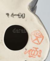 Lomonoszov szovjet medve, festett porcelán, jelzett, hibátlan, m:10cm