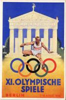 1936 Berlin XI Olympische Spiele / 1936. évi nyári olimpiai játékok / 1936 Summer Olympics. So. Stpl s: Schroffner
