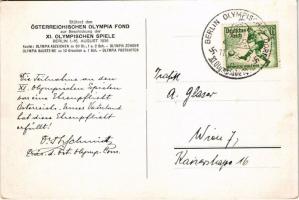 1936 Berlin XI Olympische Spiele / 1936. évi nyári olimpiai játékok / 1936 Summer Olympics. So. Stpl...