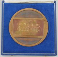 DN "Dr. Heller László" Br emlékplakett, hátoldalán "EGI (Energiagazdálkodási Intézet)...