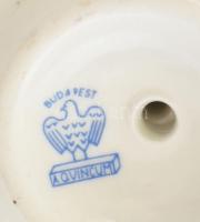 Aquincumi királylány és béka királyfi, kézzel festett, jelzett, hibátlan, m: 21,5 cm