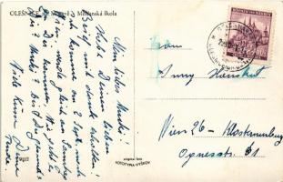 1941 Olesnice na Morave, Skola obecna a Mestanska / school