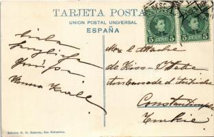 San Sebastian, Playa de banos y regatas de balandros / beach (EK)